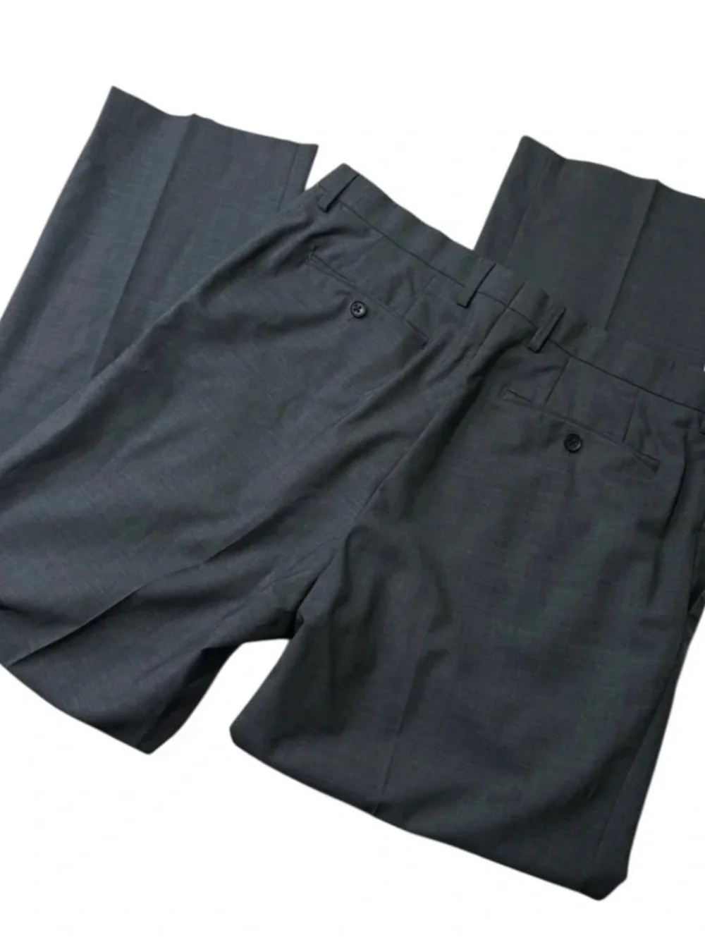 Banana Republic Classic Fit Gray 100% Wool Dress Pants 35/31 Tailored Trousers